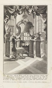 A Fashioned Writing Desk and Chair by Johann Jacob Schubler
